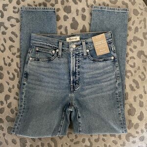 NWT Madewell The Perfect Vintage High Waist Distressed Denim Jeans 25